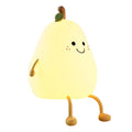Pear Night Light 7-Color Dimmable Touch Control USB Rechargeable LED Night Light Qme Warm