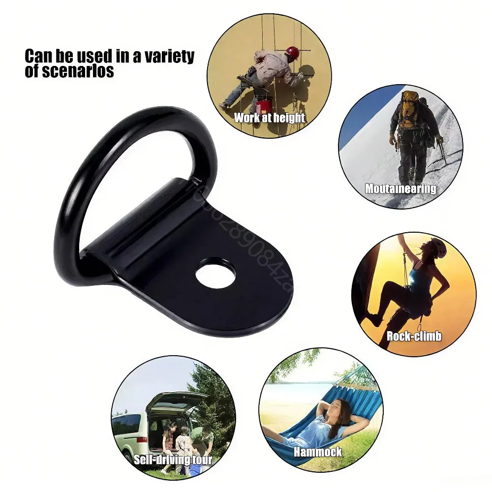 D-Ring Tie Down Anchors – Iron Lashing Hooks for Car & Truck Tie Down Anchors Qme