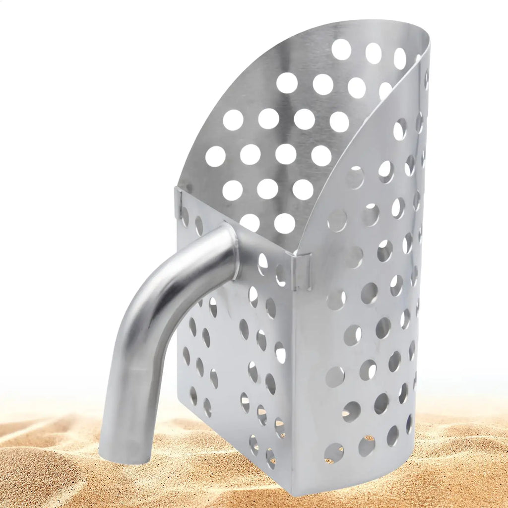 Heavy Duty Sand Scoop Sifter – Beach Treasure Hunting Shovel Sand Scoop Sifter Qme