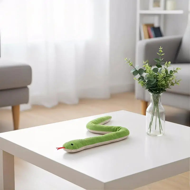 Interactive Snake Toy for Cats & Dogs – Crinkle Kick Toy Interactive Pet Toy Qme