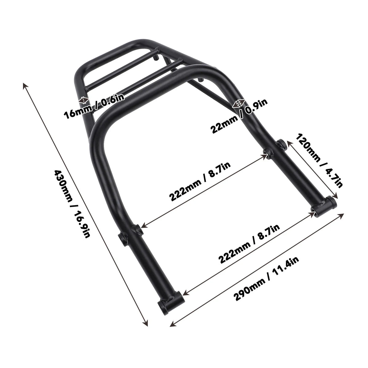 Honda Grom 125 MSX 125 Rear Luggage Rack Cargo Carrier Motorcycle Luggage Rack Qme