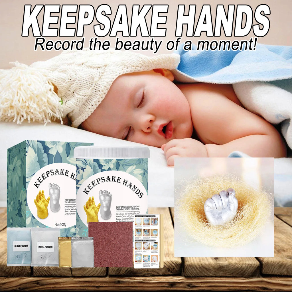 Baby 3D Hand & Foot Clone Casting Kit – Milestone Keepsake Baby Casting Kit Qst
