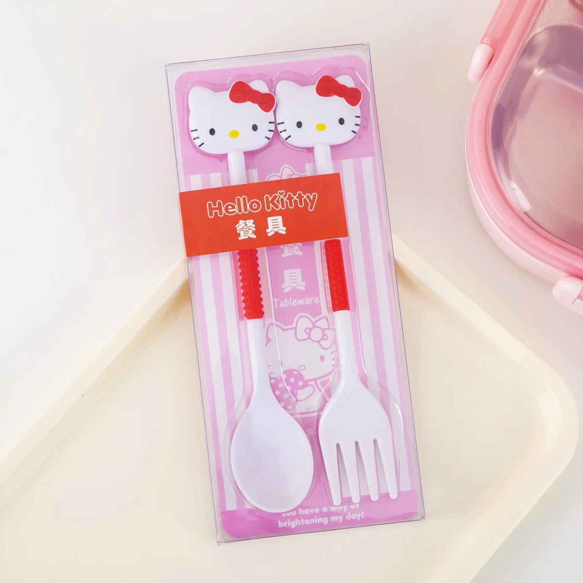 Hello Kitty Kuromi Cute Fork & Spoon Set – 5 Colors Kawaii Cutlery Set Qme 3