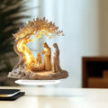 Acrylic Christmas Nativity Scene 2D Ornament & Desk Décor Christmas Ornament Qme Default Title