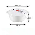 Microwave Safe Plastic Bowl with Fresh-Keeping Lid | Food-Grade Microwave Bowl with Lid Qme small