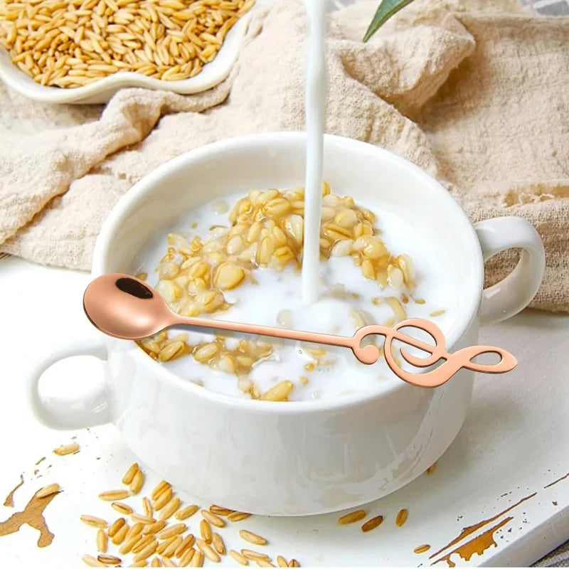 Musical Note Stainless Steel Coffee Spoon | Stirring & Dessert Decorative Stirring Spoon Qme