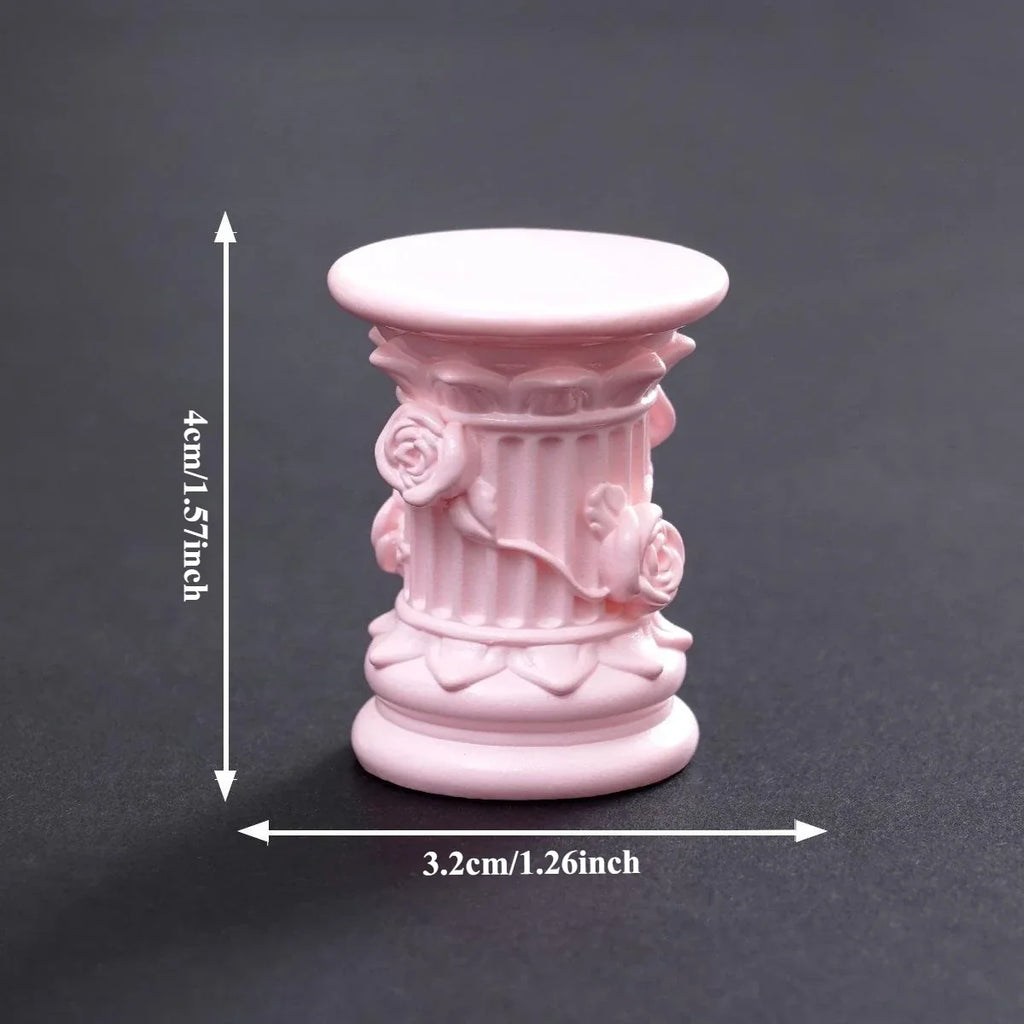 Roman-Style Miniature Column Pillars Resin Sandscape Ornaments Miniature Resin Ornament Qme