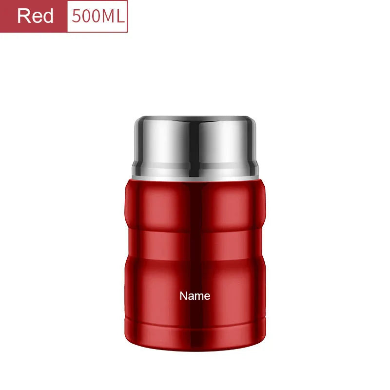 Stainless Steel Insulated Lunch Box 500ml – BPA Free & Vacuum Insulated Lunch Box Qst with name 500ml