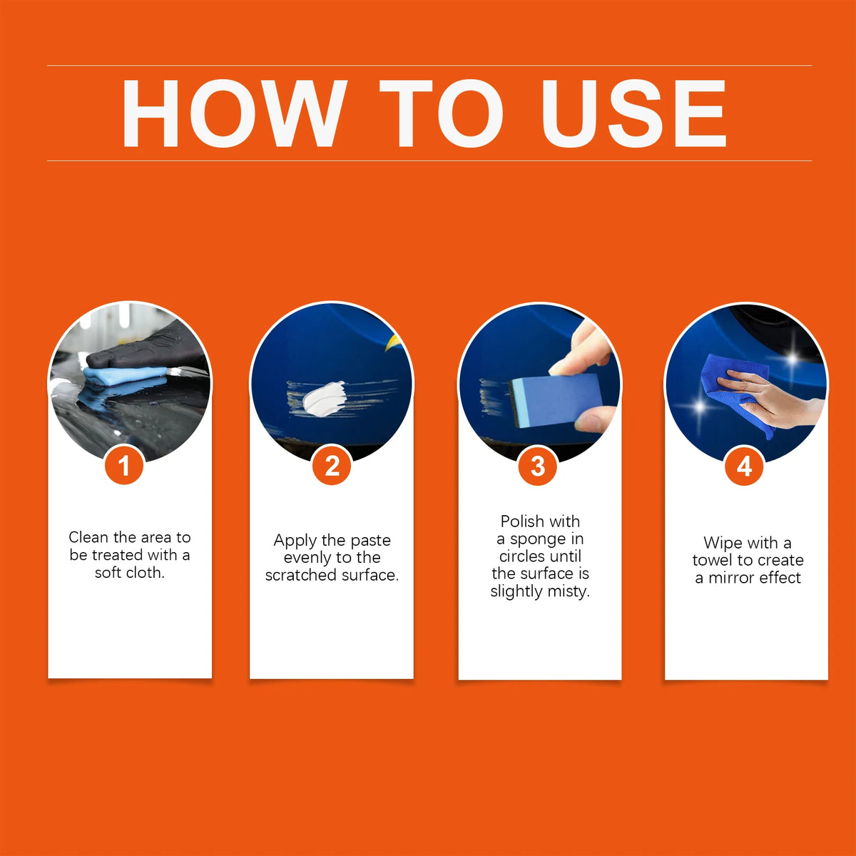 Rayhong Car Scratch Remover, Polishing & Brightening Agent Car Polish Agent Qst