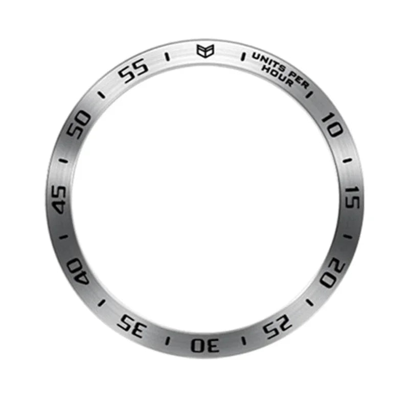 Metal Bezel Frame for Samsung Galaxy Watch 6 5 4 – Speed Scale Ring Watch Bezel Frame Qme silver-A Galaxy4 classic 42mm