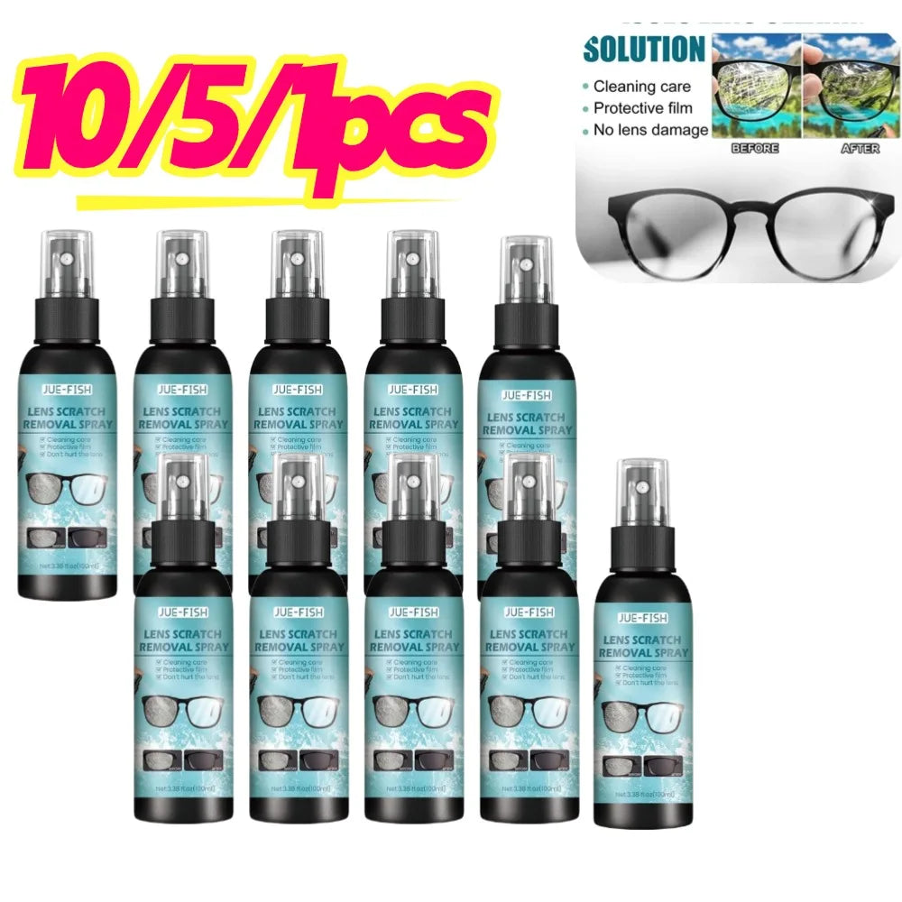 Multipurpose Eyeglass Cleaning Solution – Lens Care Spray Lens Cleaning Spray Qme