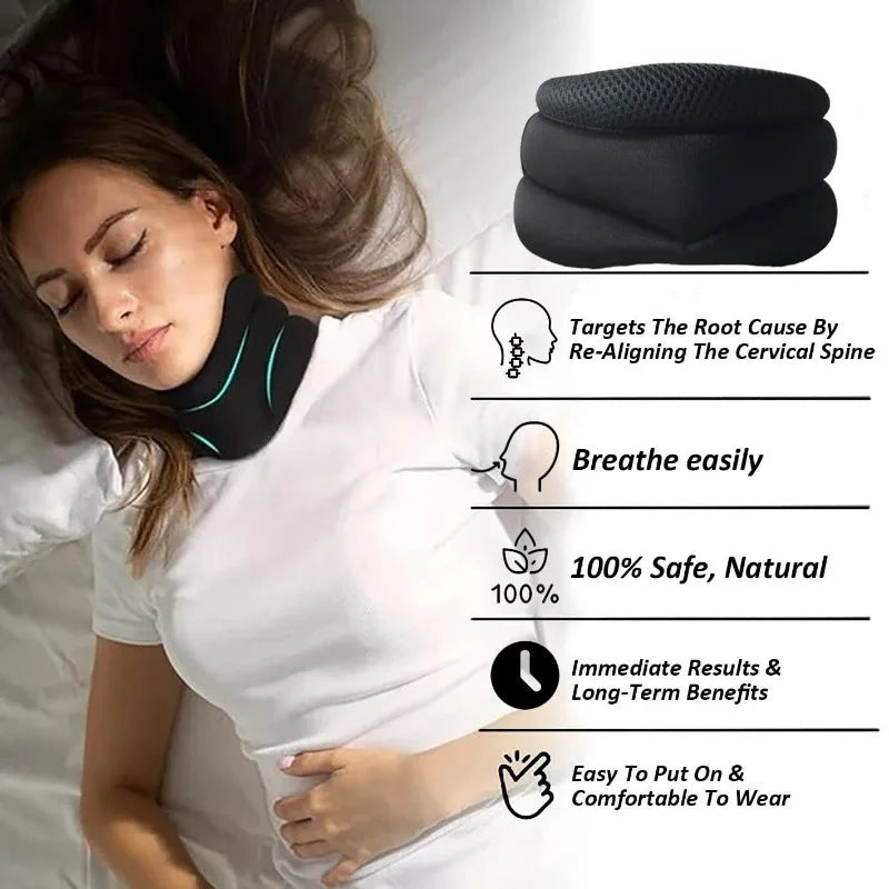 Adjustable Foam Cervical Neck Brace – Support & Stabilizer Cervical Neck Brace Qst