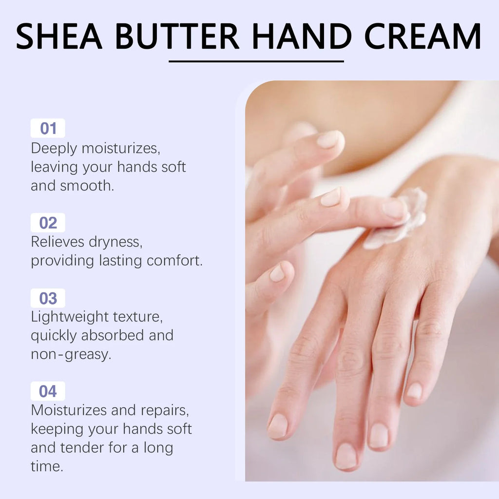 Shea Butter Hand Cream – Deep Hydration, Fast-Absorbing Moisturizing Hand Cream Qme