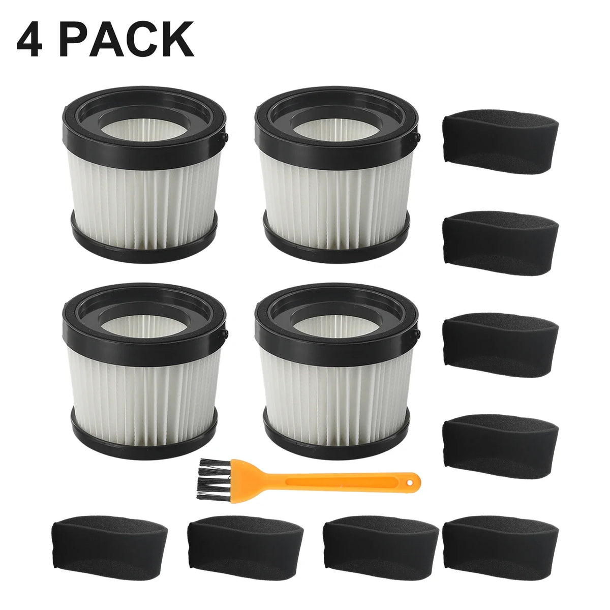 DEWALT DCV5011H DCV501HB Replacement Foam Sleeve Filters 2-Pack Vacuum Filter Qme 4 Pack