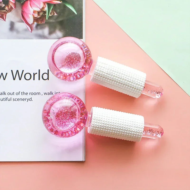 Ice Globe Face Roller – Cooling Skin Tightening Facial Massager Ice Globe Face Roller Qme