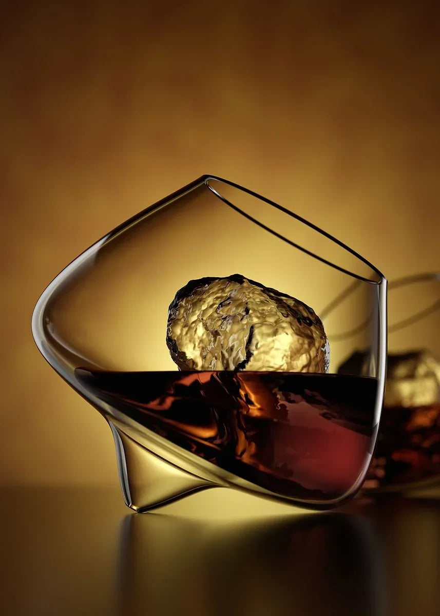 Modern Minimalist Wine & Cocktail Glass Canvas Wall Art Print Canvas Wall Art Qst 19 40x60cm Unframed