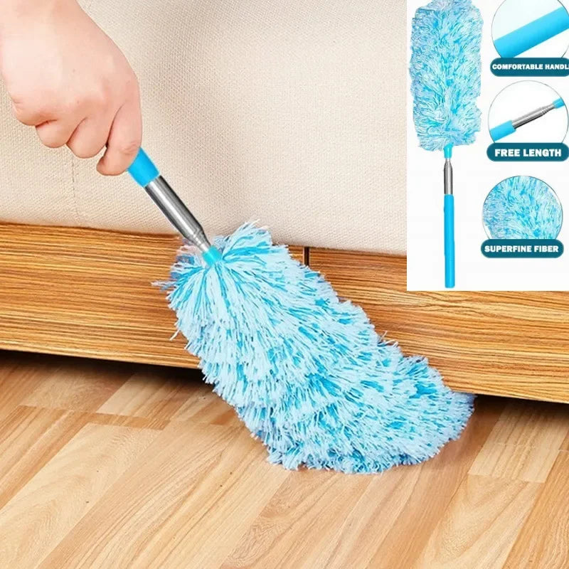 Telescopic Microfiber Electrostatic Duster – Extendable Handle Microfiber Duster Qme