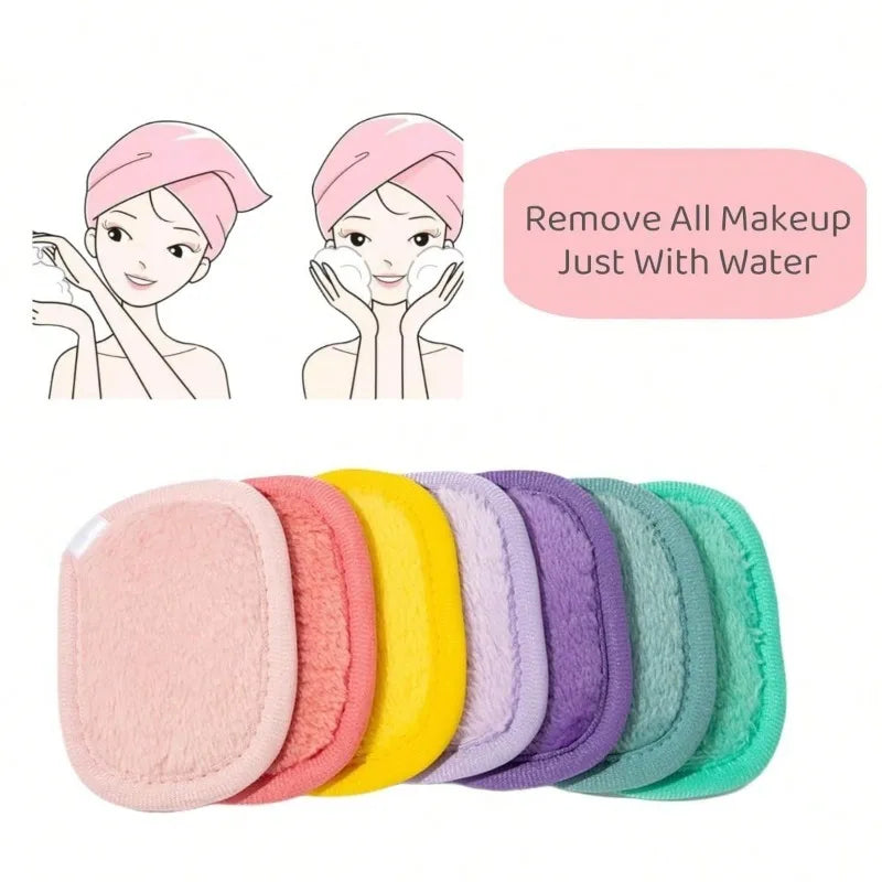 Reusable Microfiber Makeup Remover Pads & Facial Cloths Facial Cleansing Pads Qme