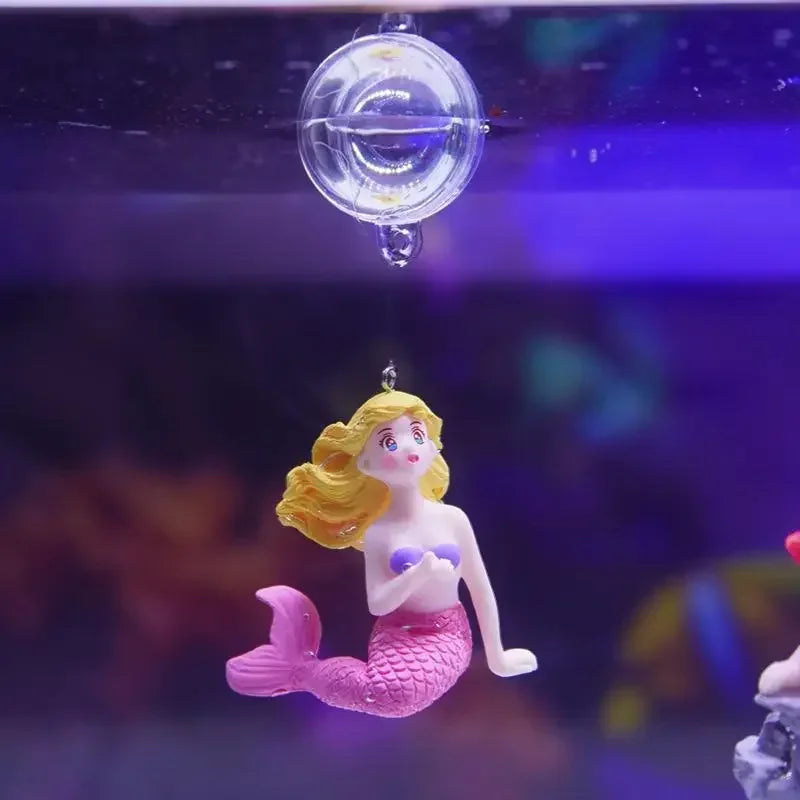 Aquarium Suspension Figurine Ornaments – Fish Tank Decor Set Aquarium Figurine Ornament Qme