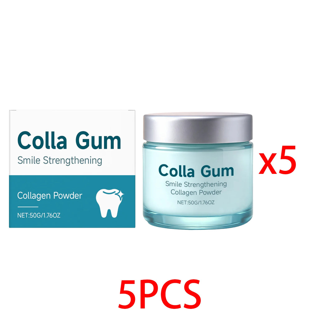 Collagen Brightening Tooth Powder – Hydroxyapatite Oral Care Tooth Powder Qst 5PCS