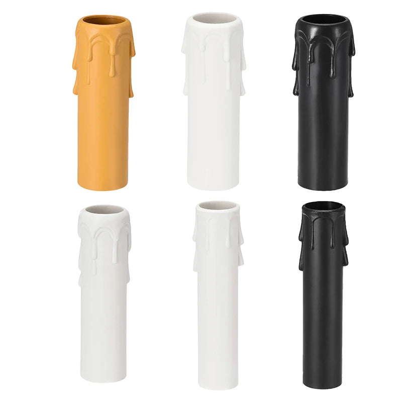 E14 Candle Socket Covers – Vintage Flame Retardant Sleeves 10pcs Chandelier Socket Covers Qst