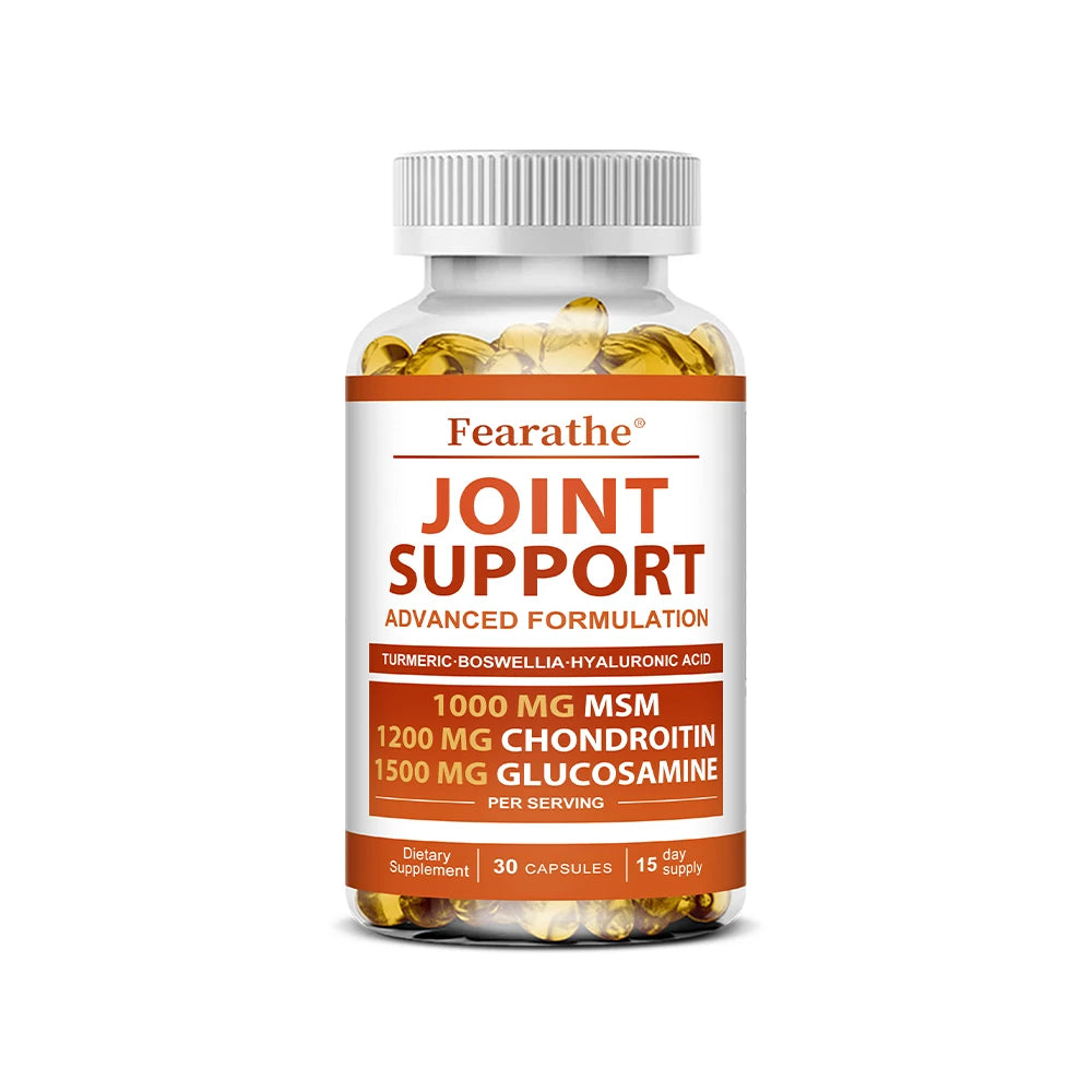 Glucosamine Chondroitin MSM Supplement 120 Capsules Joint Support Supplement Qst 30 count - 1 bottle
