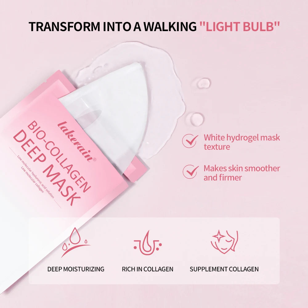 Lakerain Bio-Collagen Sleeping Mask – Hydrating Peel-Off Patch Sleeping Face Mask Qst