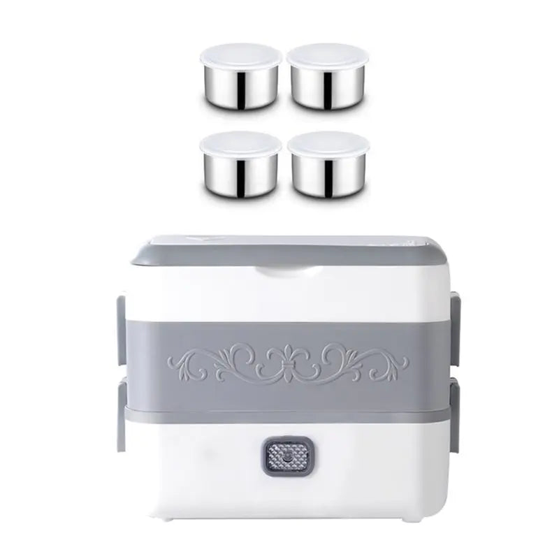 MiLESEEY B15C 2.4L Electric Lunch Box – 200W Portable Steamer Electric Lunch Box Qst