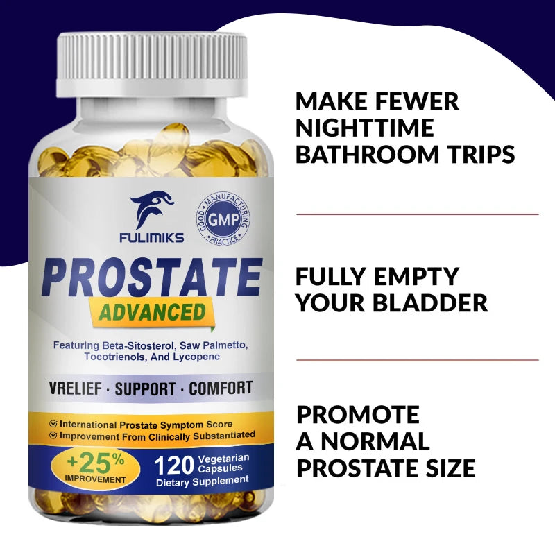 Prostate Support Capsules – Saw Palmetto & Beta-Sitosterol Prostate Supplement Qst