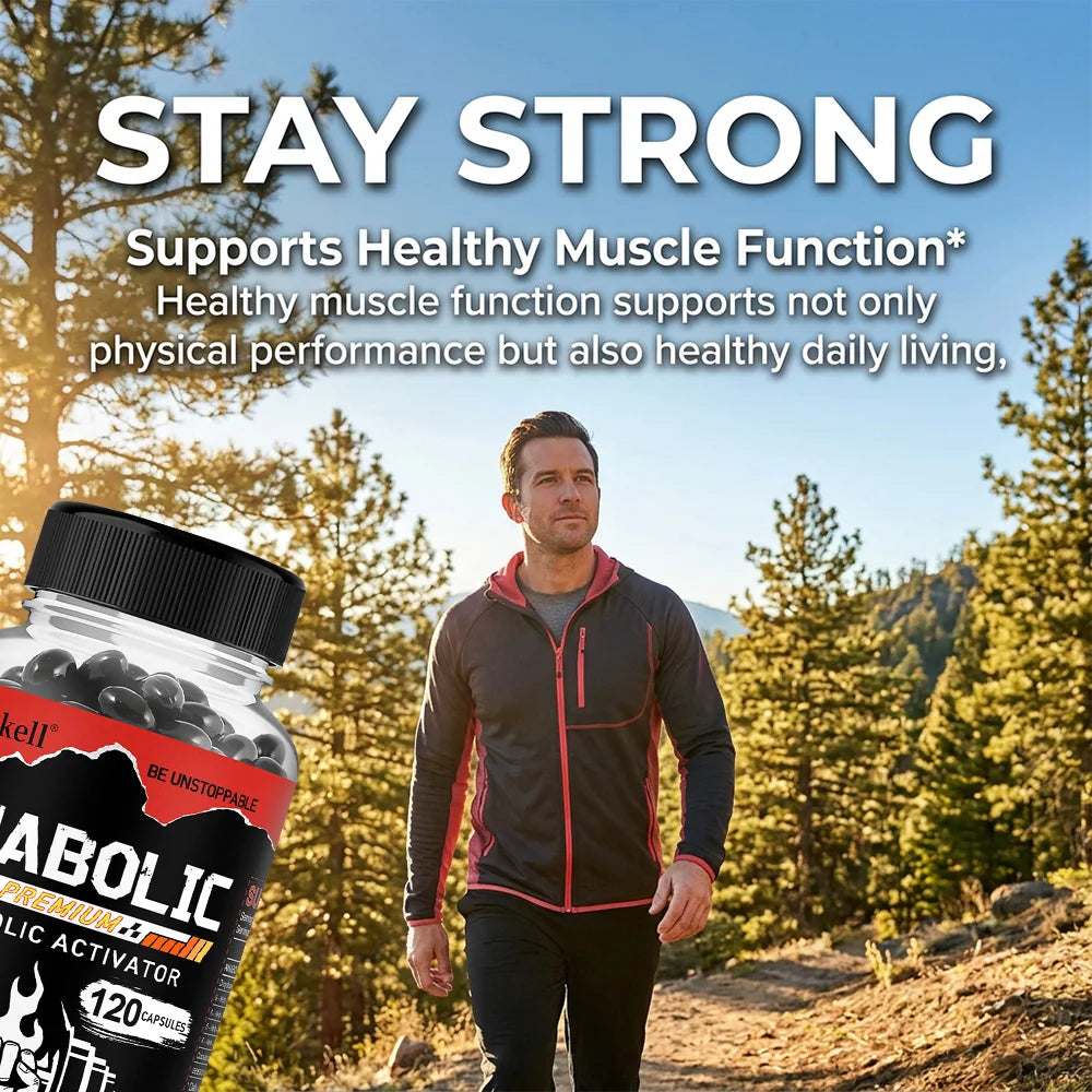 VITALXTRA Muscle Builder Capsules – Lean Muscle & Strength Muscle Builder Supplement Qst