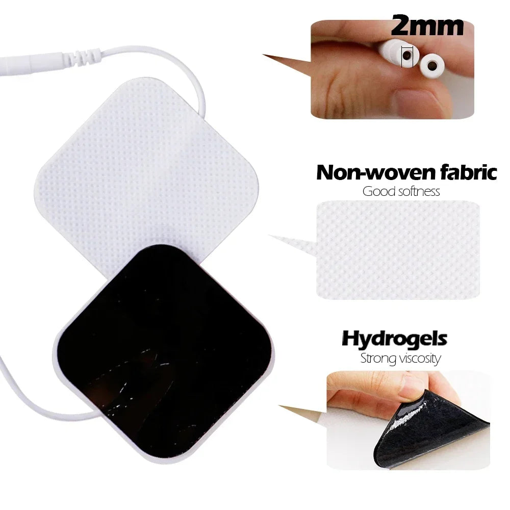 TENS Electrode Pads 5x5cm Self-Adhesive Non-Woven – 20 to 100 Pcs Electrode Replacement Pads Qst