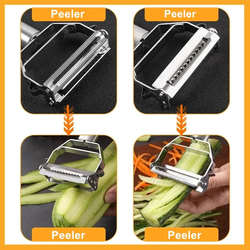 Double-Head Stainless Steel Vegetable & Melon Peeler Vegetable Peeler Qme
