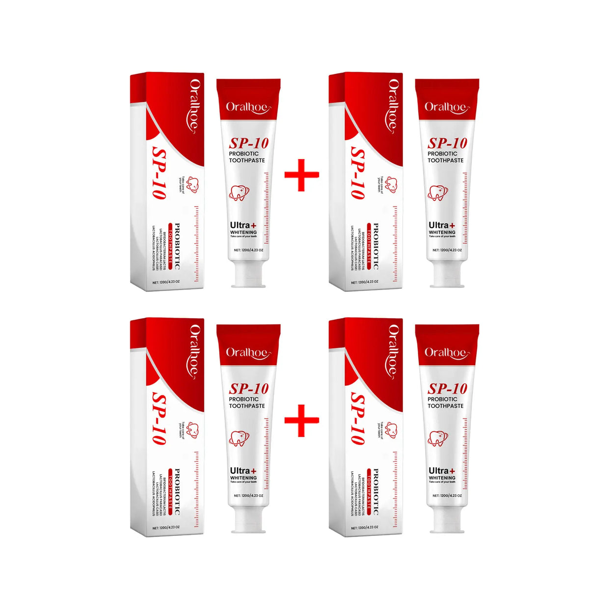 Oralhoe SP-10 Probiotic Toothpaste – Whitening & Fresh Breath Probiotic Toothpaste Qst 480g boxed