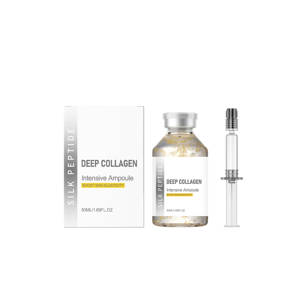 Korean Silk Peptide Collagen Lifting Face Serum Ampoule 50ml Face Serum Qst 50ml Boxed