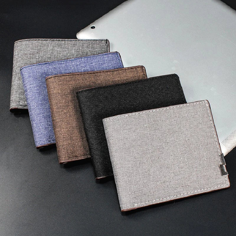 Men's Denim Leather Money Clip Wallet | Multi-functional Money Clip Wallet Qme