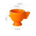 Non-Slip Handle Makeup Sponge Holder | Stable Vanity Stand Makeup Sponge Holder Qme Orange