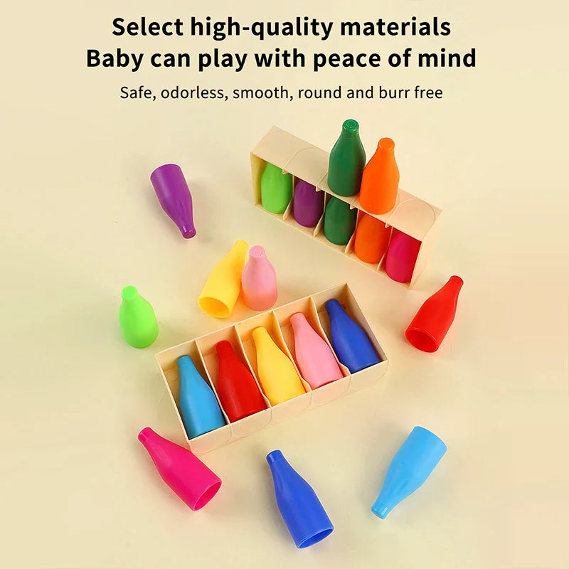 Kids Beverage Color Match Toy – Memory & Guessing Puzzle Game Kids Matching Puzzle Toy Qme