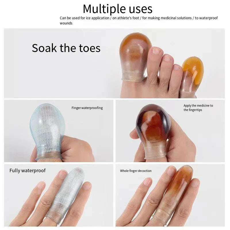 Soft Silicone Toe Sleeves – Friction Guard & Nail Protectors Toe Protector Sleeves Qme