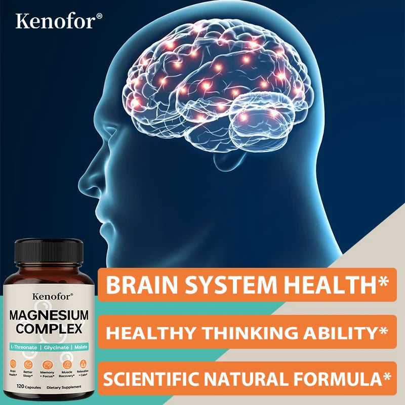 Magnesium Complex 2340mg – Malate, L-Threonate & Bisglycinate Magnesium Supplement Qst
