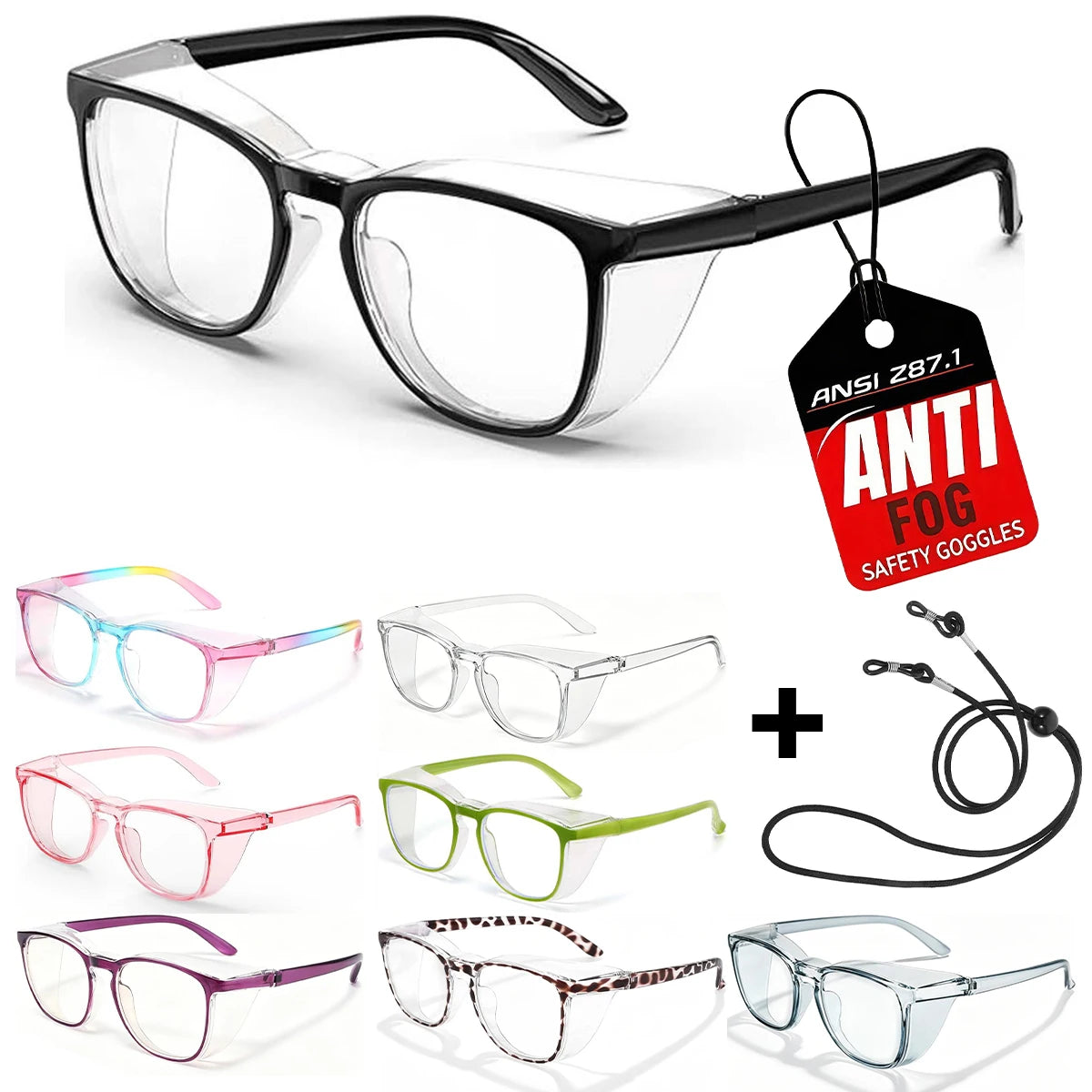 VOPHA Safety Goggles Anti-Fog Blue Light UV Protection HM9 Protective Eyewear Qst