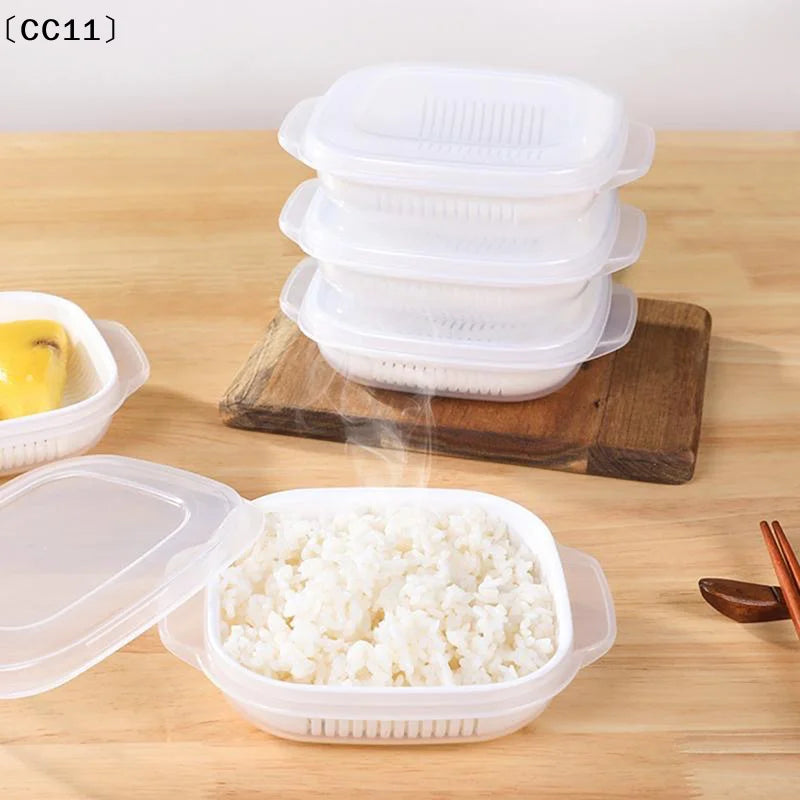 Rice Portion Fresh-Keep Box – Freezer & Microwave Safe Container Food Storage Container Qme