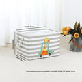 Cute Cartoon Embroidered Storage Baskets – Stackable Storage Basket Qme A4 one size
