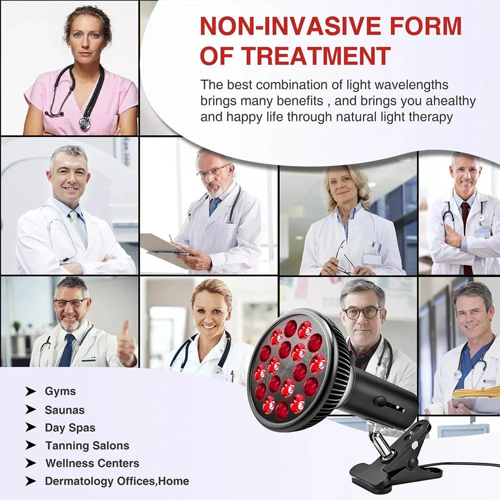 ZONGKUNG 54W Red Light Therapy Lamp – 660nm & 850nm LED Light Therapy Lamp Qst