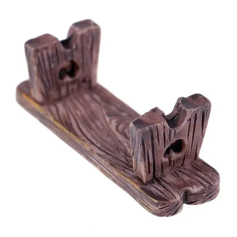 Mini Wooden Chair Pendant Moss Micro Landscape Resin Decor Resin Craft Pendant Qme