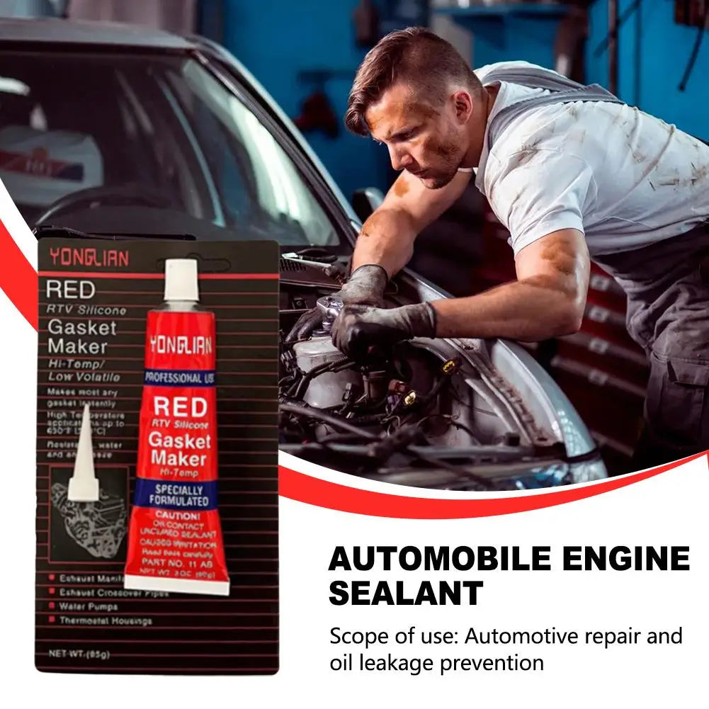 Red Silicone Gasket Maker & Waterproof Engine Sealant Engine Gasket Sealant Qme