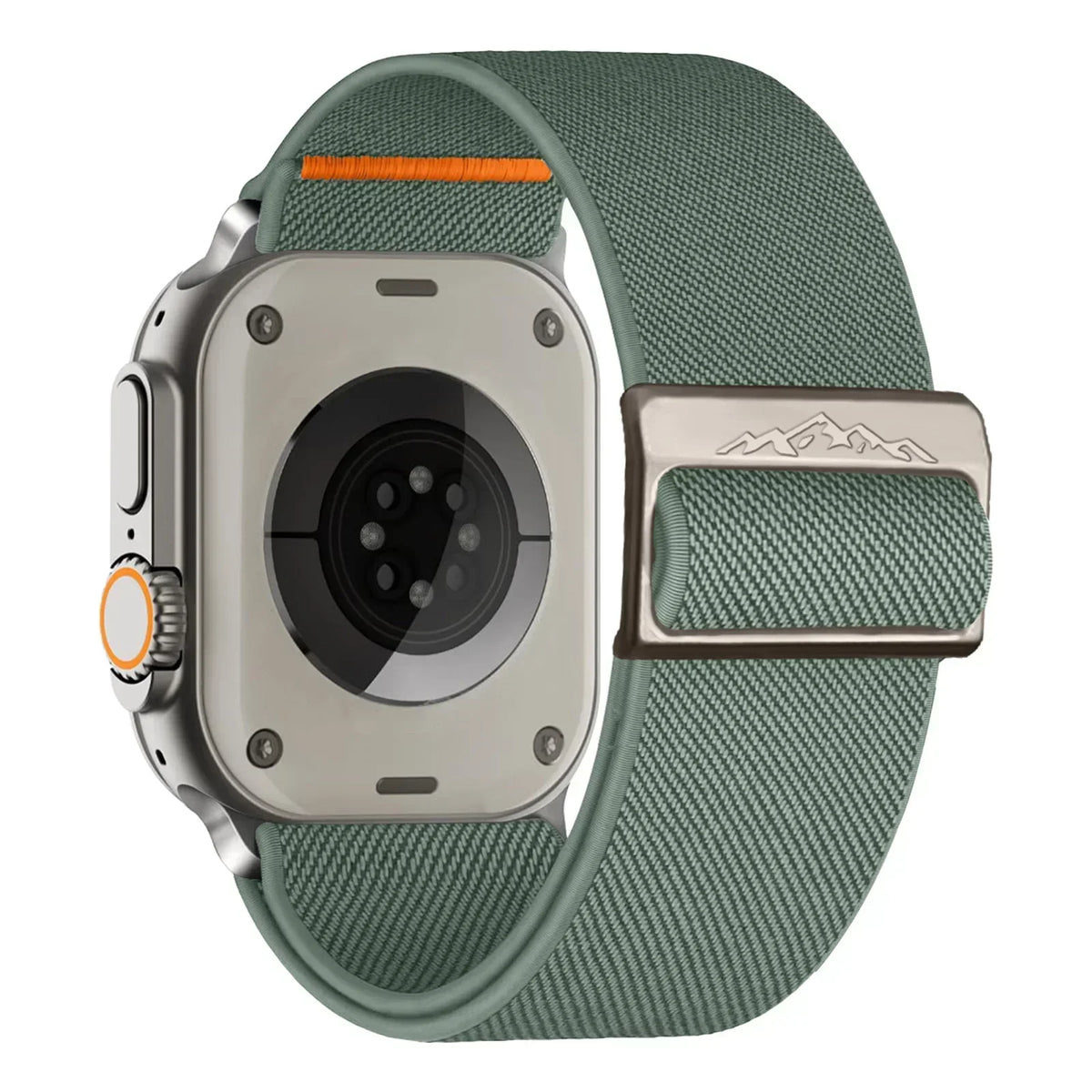 Nylon Apple Watch Band – Series 9 8 7 SE Ultra 2 | 16 Colors Watch Band Qme pine needles green 42mm 44mm 45mm 49mm