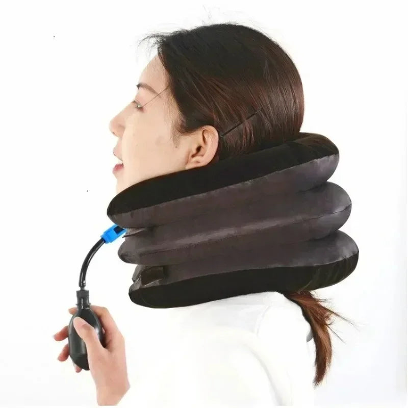 Inflatable Air Neck Support Cushion – Portable Travel Pillow Inflatable Travel Pillow Qme