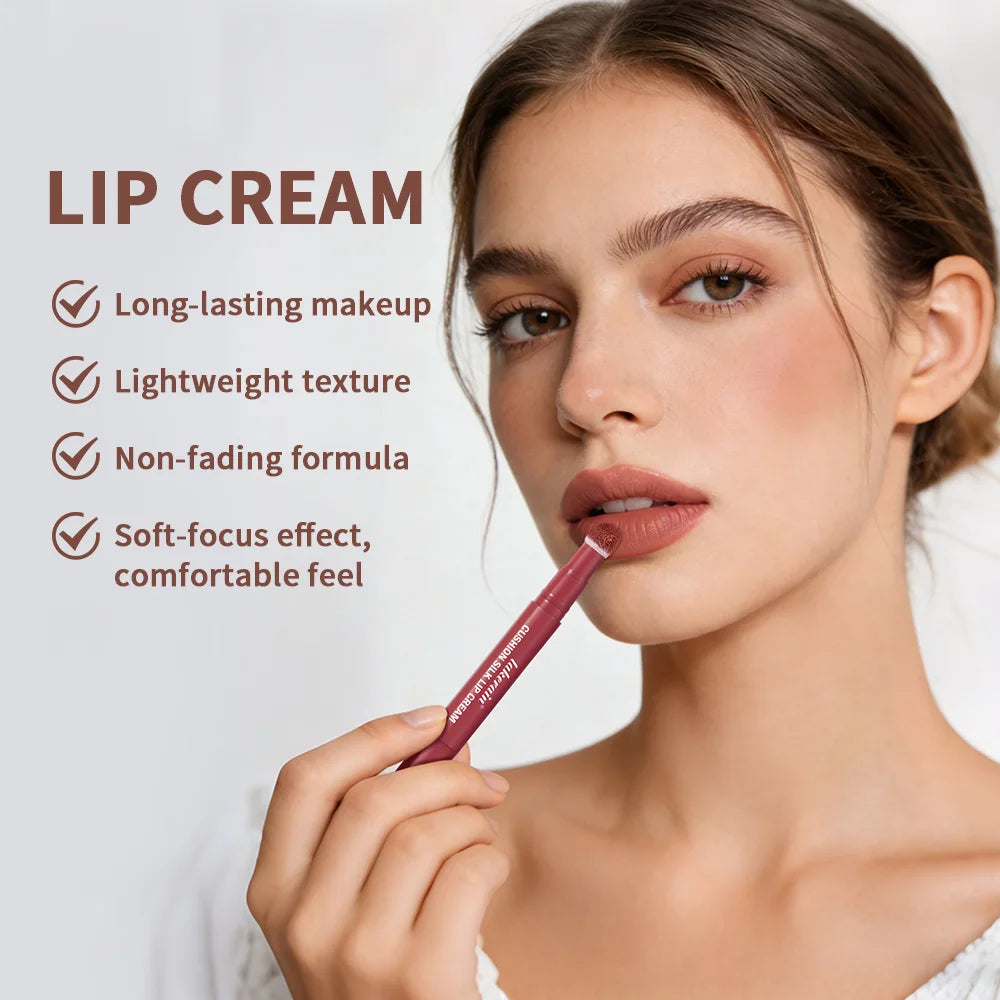 Matte Rotating Lipstick & Cheek Tint – Velvet Lip Mud Lip & Cheek Tint Qst