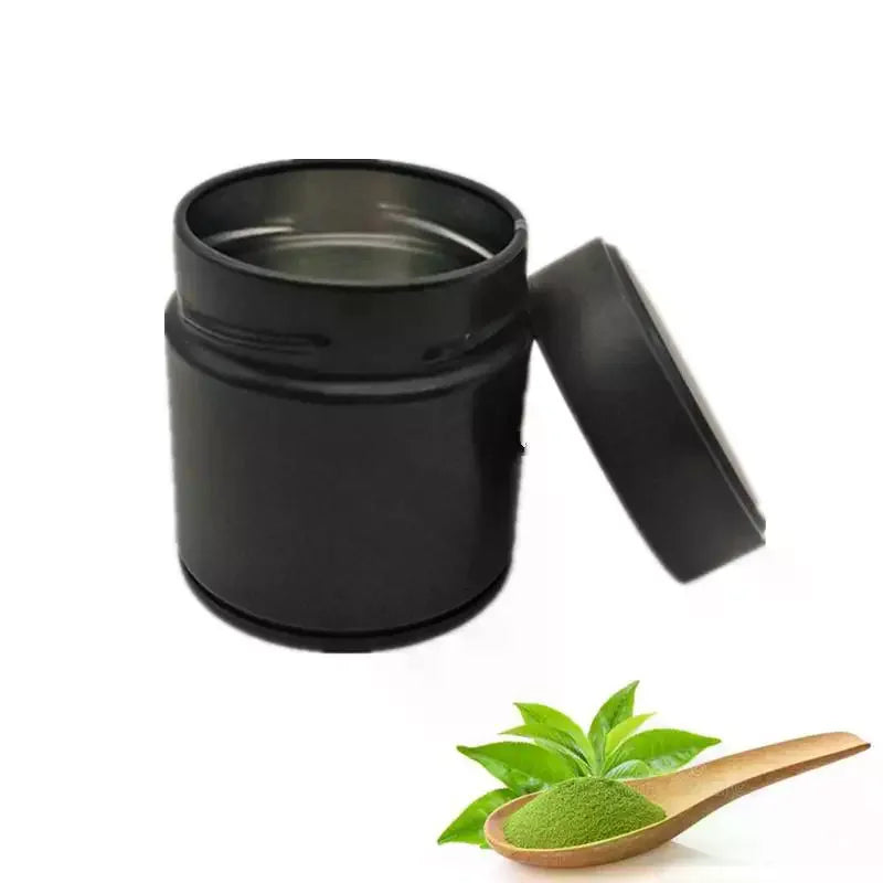 Mini Tinplate Matcha Powder Tin – Airtight Sealed Spice Jar Airtight Storage Tin Qme