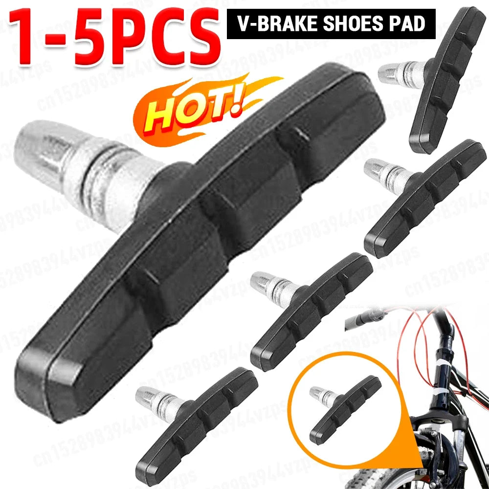 Bicycle Silent V-Brake Rubber Brake Pads – Durable Blocks Bicycle Brake Pads Qme